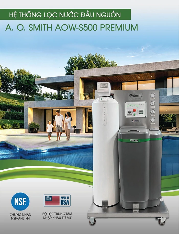 Hệ thống lọc nước đầu nguồn AOW-S500 PREMIUM