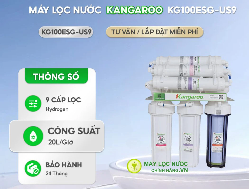 Máy lọc nước Kangaroo Hydrogen KG100ESGUS9